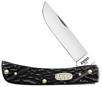 Нож перочинный ZIPPO Rough Black Synthetic Sodbuster Jr 92 мм чёрный