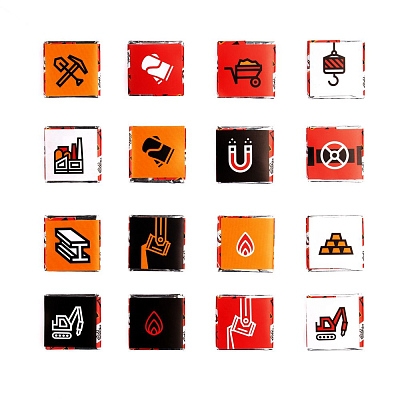 Набор с горьким шоколадом Industry, металлургия