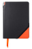 Записная книжка Cross Jot Zone, A5, 160 страниц в линейку, ручка в комплекте. Цвет - черно-оран - Фото 1