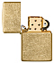 Зажигалка ZIPPO Classic с покрытием Tumbled Brass, латунь/сталь, золотистая, матовая, 38x13x57 мм - Фото 4