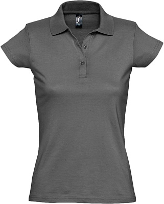 Рубашка поло женская Prescott Women 170, темно-серая (Серый)