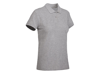 Рубашка-поло Prince женская (Серый меланж)