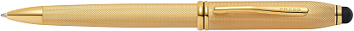 Шариковая ручка Cross Townsend Stylus со стилусом 8мм. Цвет - золотистый.