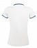Рубашка поло женская Pasadena Women 200 с контрастной отделкой, белая с голубым - Фото 2