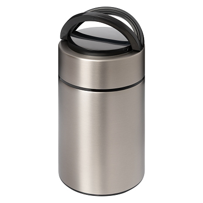 Термос для еды Бенто, серебряный