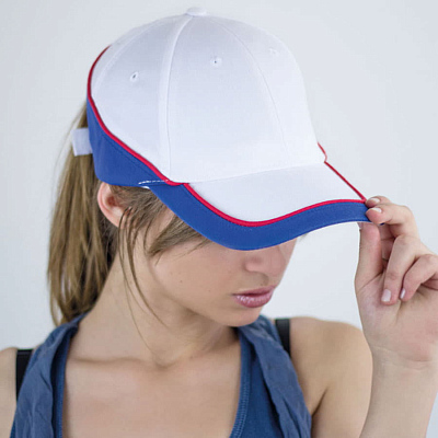 Бейсболка "Racing", 6 клиньев,  застёжка на липучке