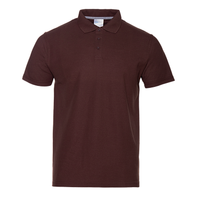Рубашка поло мужская STAN хлопок/полиэстер 185, 04 (Тёмно-Шоколадный)