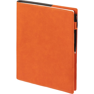 Ежедневник в суперобложке Brave Book, недатированный  (Оранжевый)