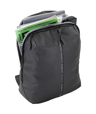 Рюкзак BUGATTI Blanc 15'', чёрный, тарпаулин/полиэстер, 32х15,5х45 см