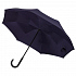 Зонт наоборот Style, трость, темно-синий - Фото 2