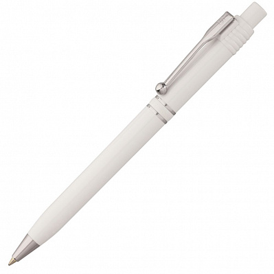 Ручка шариковая Raja Chrome, белая (Белый)