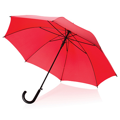 Зонт-трость полуавтомат, d115 см (Красный;)