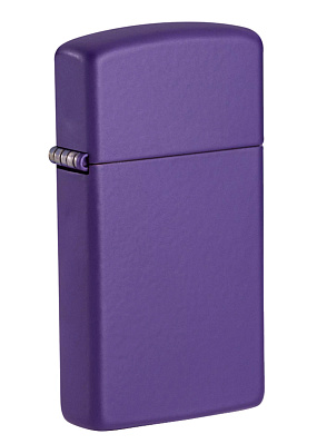 Зажигалка ZIPPO Slim® с покрытием Purple Matte, латунь/сталь, фиолетовая, матовая, 29x10x60 мм (Фиолетовый)