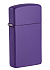 Зажигалка ZIPPO Slim® с покрытием Purple Matte, латунь/сталь, фиолетовая, матовая, 29x10x60 мм - Фото 1