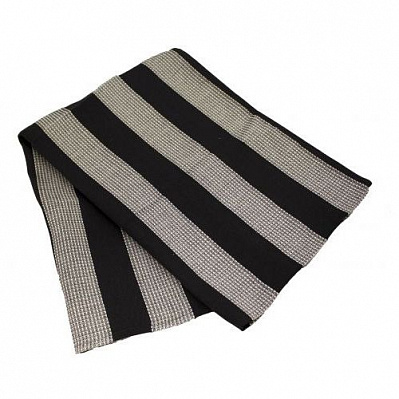 Полотенце-коврик для сауны Emendo, черно-серое (Серый)