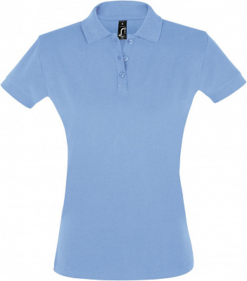 Рубашка поло женская Perfect Women 180 голубая (Голубой)