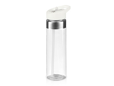 Бутылка для воды Pallant, тритан, 700 мл (Белый прозрачный/белый)