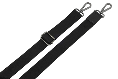 Портфель женский BUGATTI Bella, чёрный, воловья кожа/полиэстер, 38х6,5х27 см