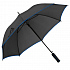 Зонт-трость Jenna, черный с синим - Фото 1