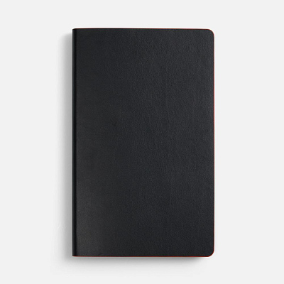 Ежедневник Trait, недатированный, черный с красным