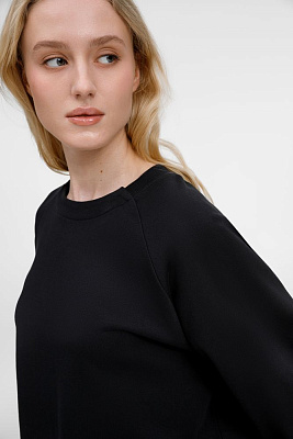 Свитшот унисекс Avenu, черный (Чёрный)