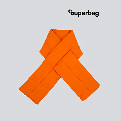 Шарф Bubble, стёганый (оранжевый) (Оранжевый)