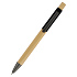 Ручка &quot;Авалон&quot; с корпусом из бамбука и софт-тач вставкой, черный - Фото 2