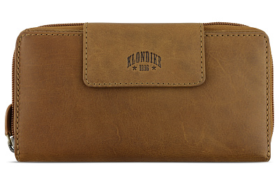 Кошелек KLONDIKE RUSH «Sheila», натуральная кожа в темно-коричневом цвете, 19 х 11 х 4 см (Коричневый)