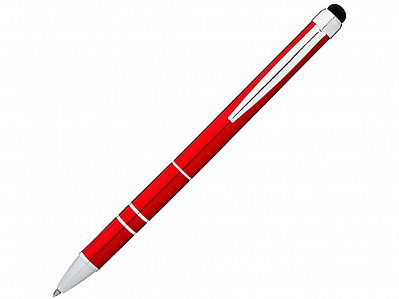 Ручка-стилус шариковая Charleston (Красный/серебристый)