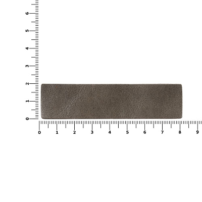 Лейбл кожаный Pasek, S, серый