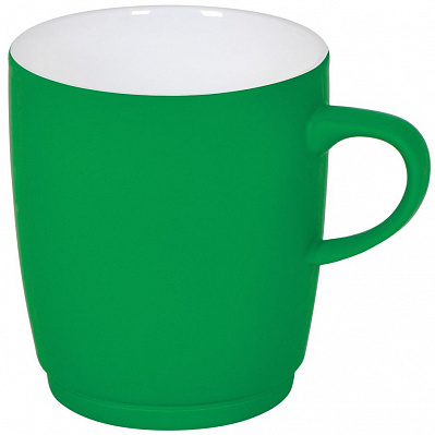 Кружка "Soft" с прорезиненным покрытием (Зеленый)