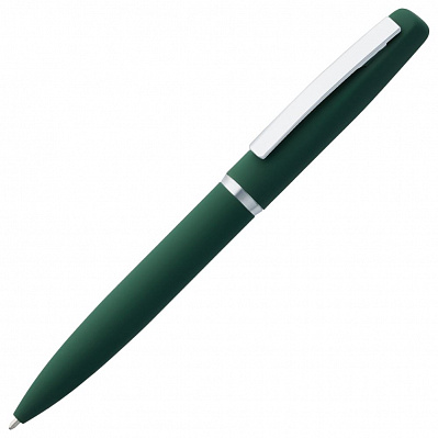 Ручка шариковая Bolt Soft Touch, зеленая (Зеленый)