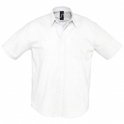 Рубашка мужская с коротким рукавом Brisbane, белая (Белый)