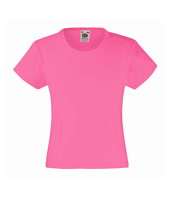 Футболка для девочек FOTL Girls Valueweight (Малиновый)