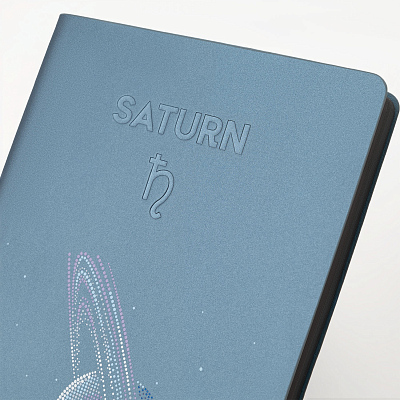 Ежедневник Moon river недатированный, стальной