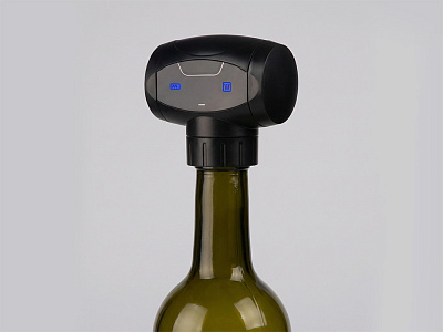 Автоматическая вакуумная пробка - насос для вина Saver (Чёрный)