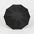 Зонт обратного сложения с ручкой-карабином Foldberry, черный - Фото 2
