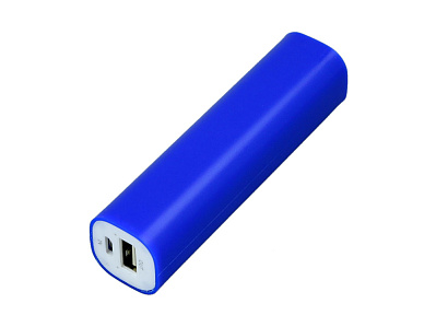 Внешний аккумулятор Digi прямоугольной формы, 2600 mAh (Синий)