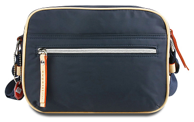 Сумка кросс-боди женская BUGATTI Lido, синяя, полиэстер, 24х9х17 см, 3,6 л