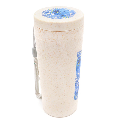 Термостакан с двойной стенкой Tender из пшеничного волокна, бежевый