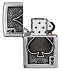 Зажигалка ZIPPO Ace Of Spades с покрытием Brushed Chrome, латунь/сталь, серебристая, 38x13x57 мм - Фото 4