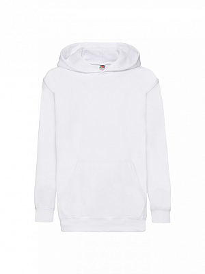 Толстовка детская с капюшоном Fruit of the Loom Kids Hooded Sweat (Белый)