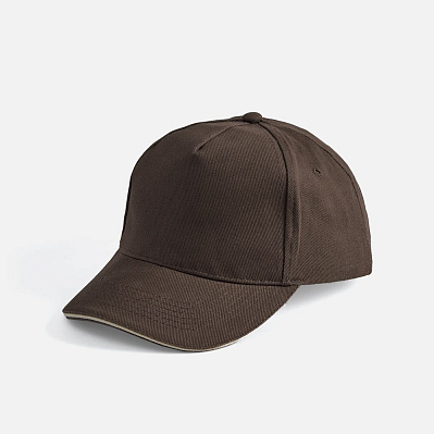 Бейсболка Long Beach, ярко-синяя (Бежевый)