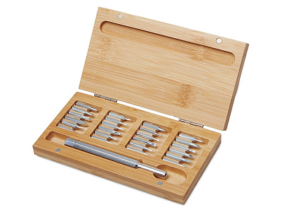 Набор отверток Book 24-в-1 (Серебристый, натуральный)