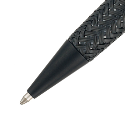 Ручка шариковая Pierre Cardin TISSAGE, цвет - черный. Упаковка B-1