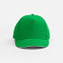 Бейсболка Classic 2.0, ярко-зеленая с белым кантом - Фото 3