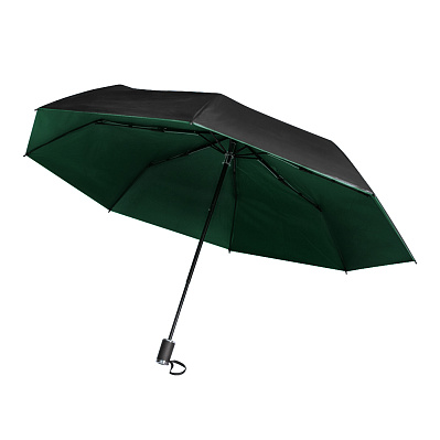 Зонт  Glamour, черно-зеленый (Зеленый)