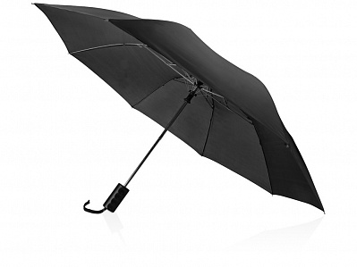 Зонт складной Андрия (Черный/серебристый)