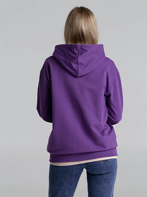 Толстовка на молнии с капюшоном Unit Siverga, фиолетовая