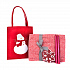Набор подарочный NEWSPIRIT: сумка, свечи, плед, украшение, красный - Фото 2